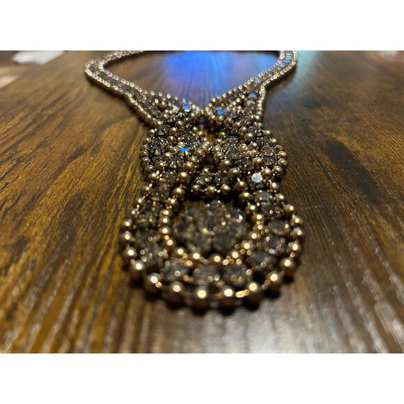 Cache Elegant rhinestone necklace with stretchy bracelet - Picture 4 of 10